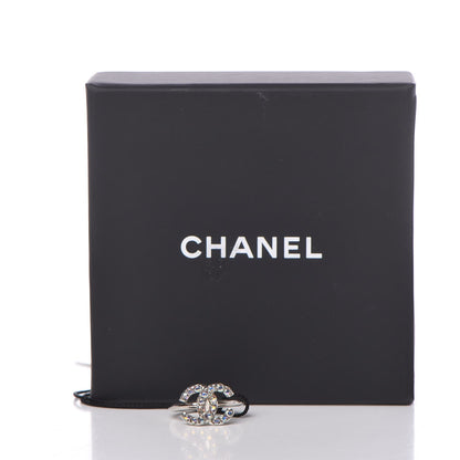 Chanel Crystal CC Ring 54 Iridescent 6 of 6