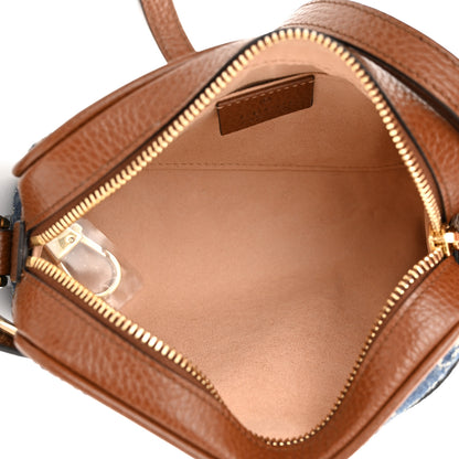 Gucci New Denim GG Monogram Dollar Calfskin Mini Ophidia Shoulder Bag Blue Tea Cuir Epilog 5 of 11