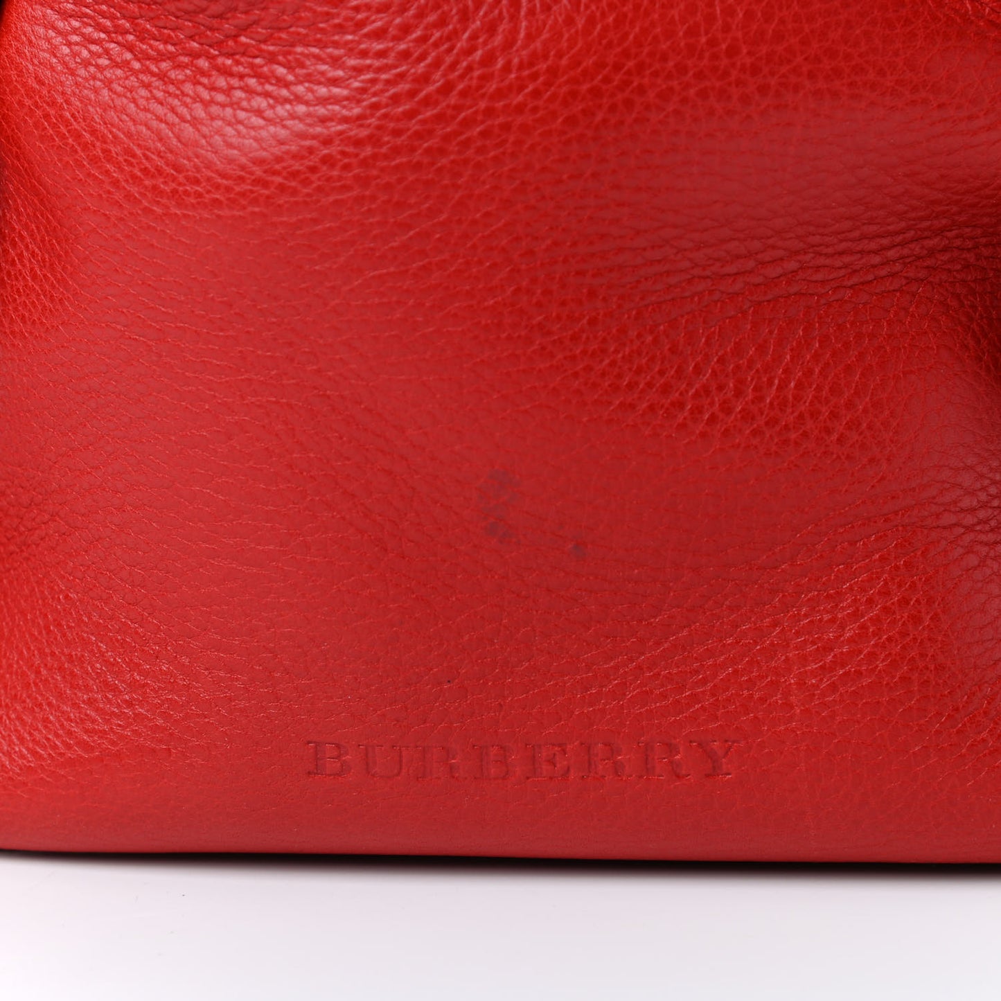 Grainy Calfskin House Check Small Maidstone Red