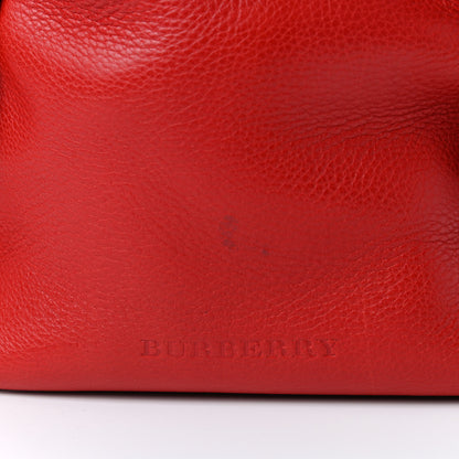 Burberry Grainy Calfskin House Check Small Maidstone Red 5 of 7