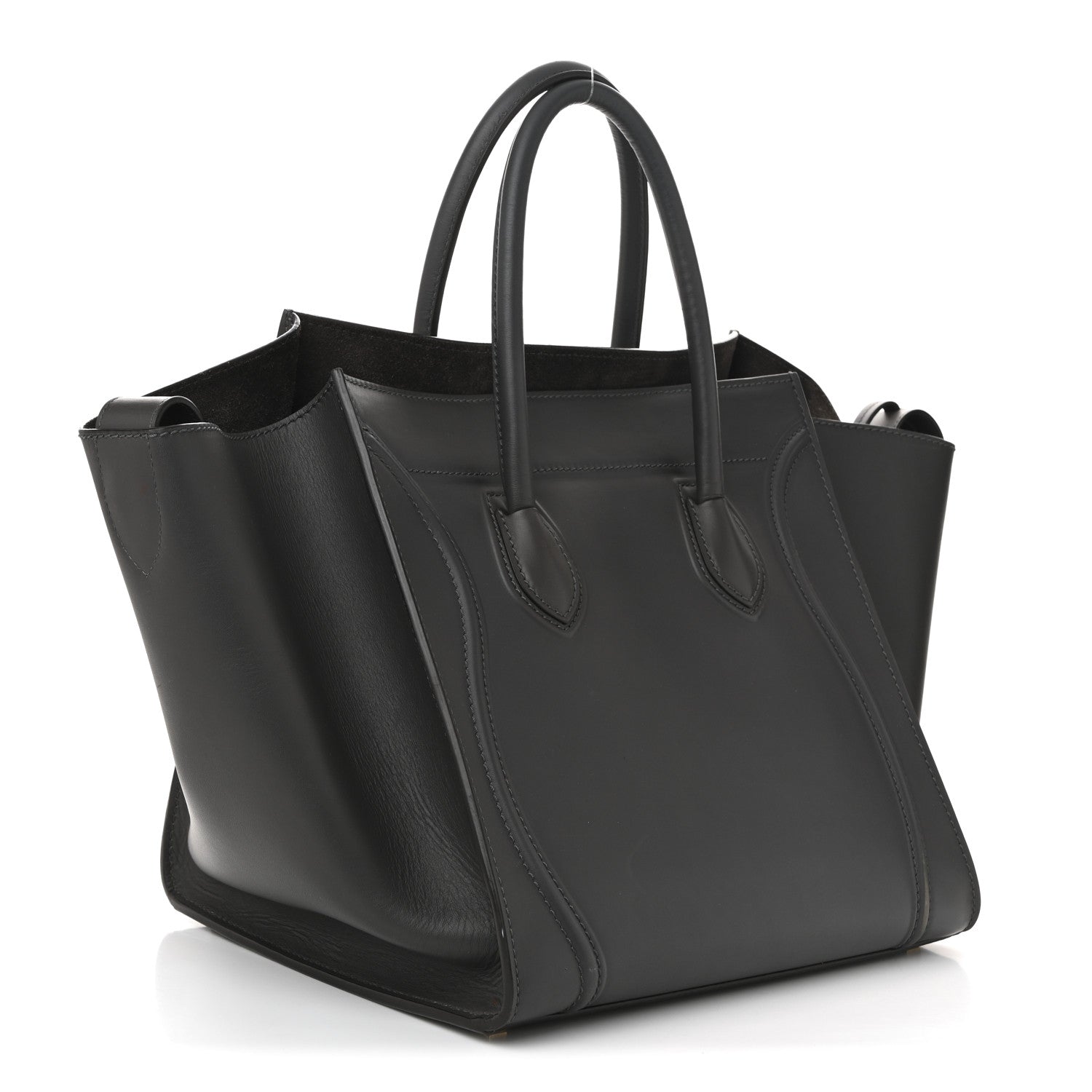 Celine Smooth Calfskin Medium Phantom Luggage Grey 4 of 25