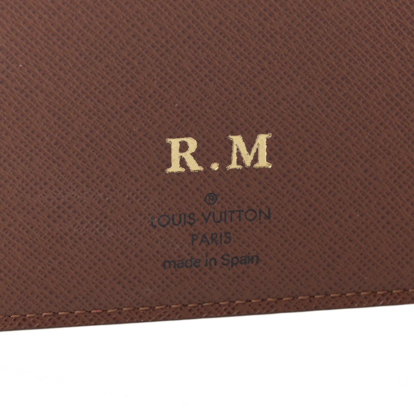 Monogram Desk Agenda Cover
