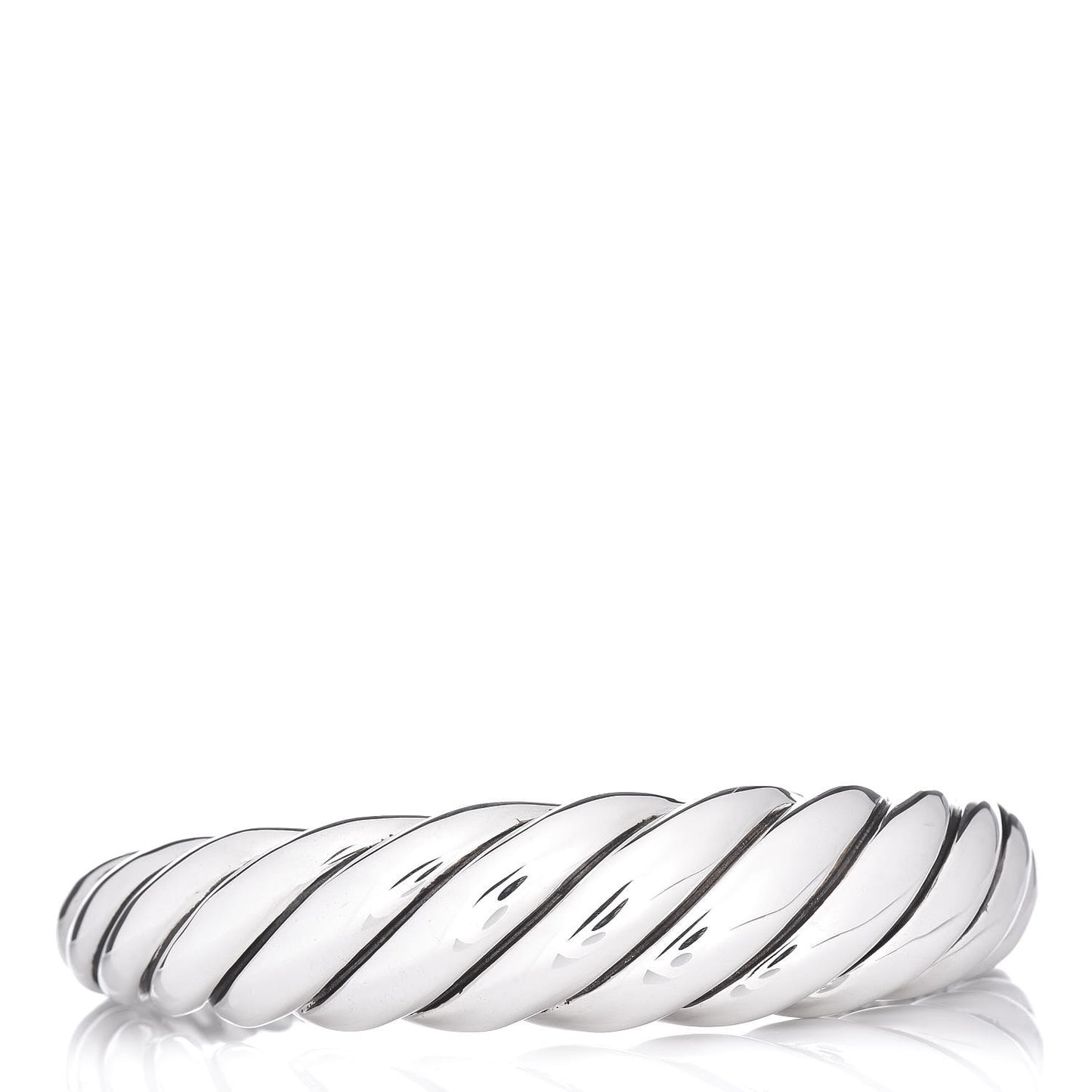 Sterling Silver 17mm Pure Form Cable Bracelet