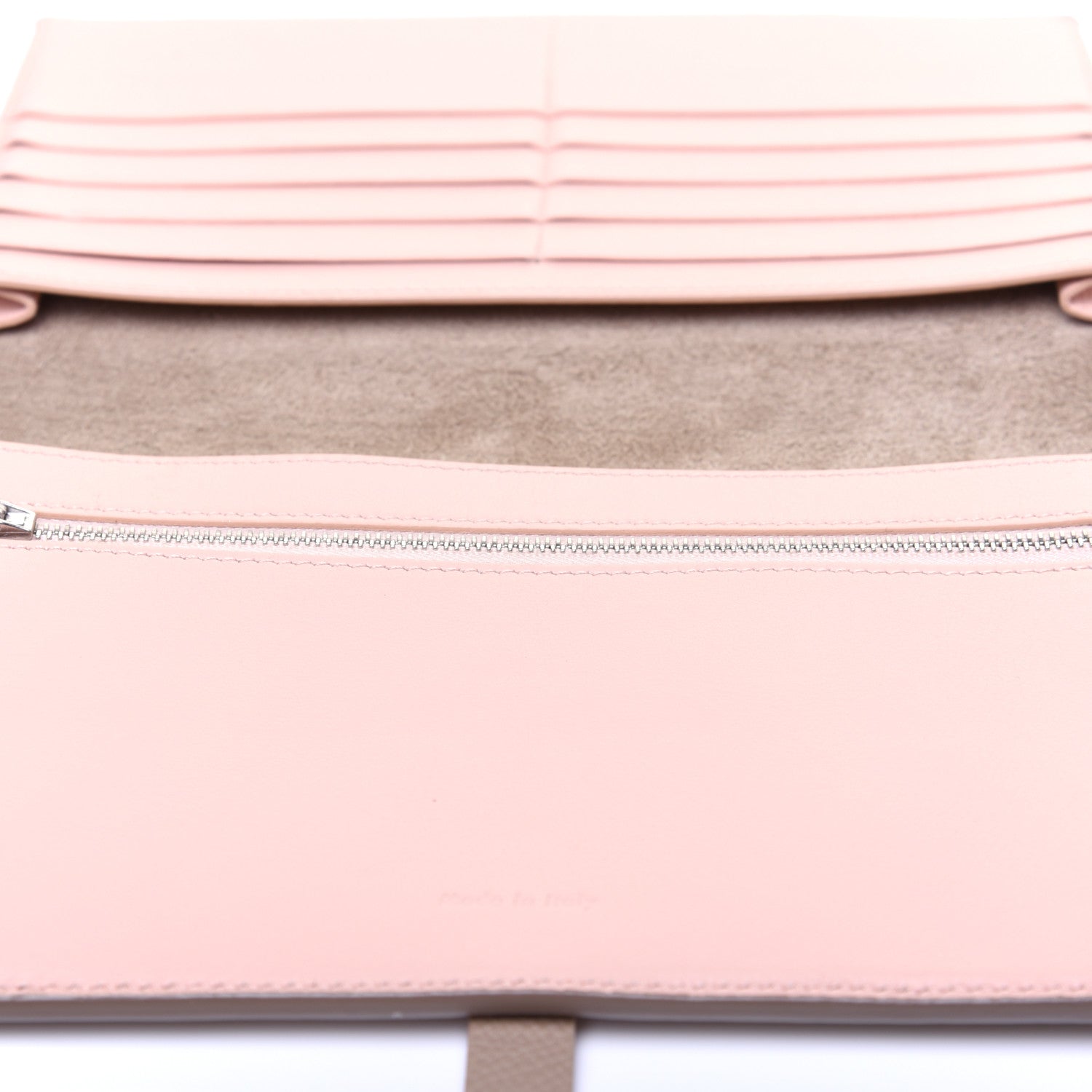 Celine Calfskin Large Multifunction Strap Wallet Light Taupe 9 of 9