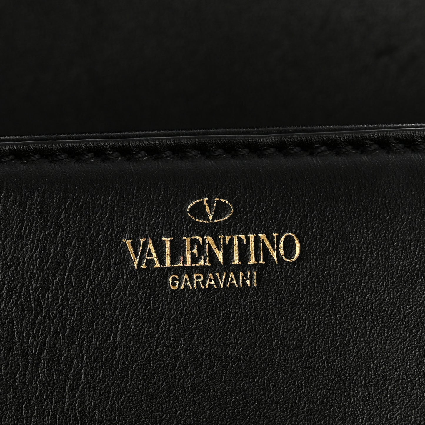 Calfskin Small Vlogo Chain Shoulder Bag Black