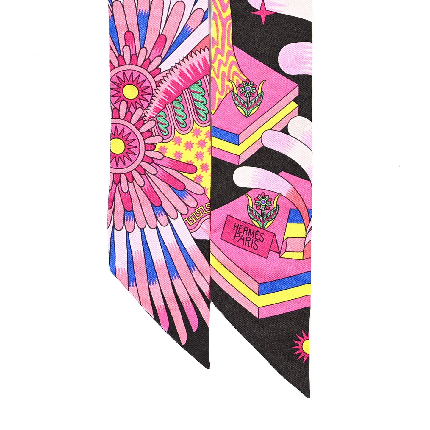 Silk La Source de Pegase Twilly Ebene Rose Vif Jaune Vif