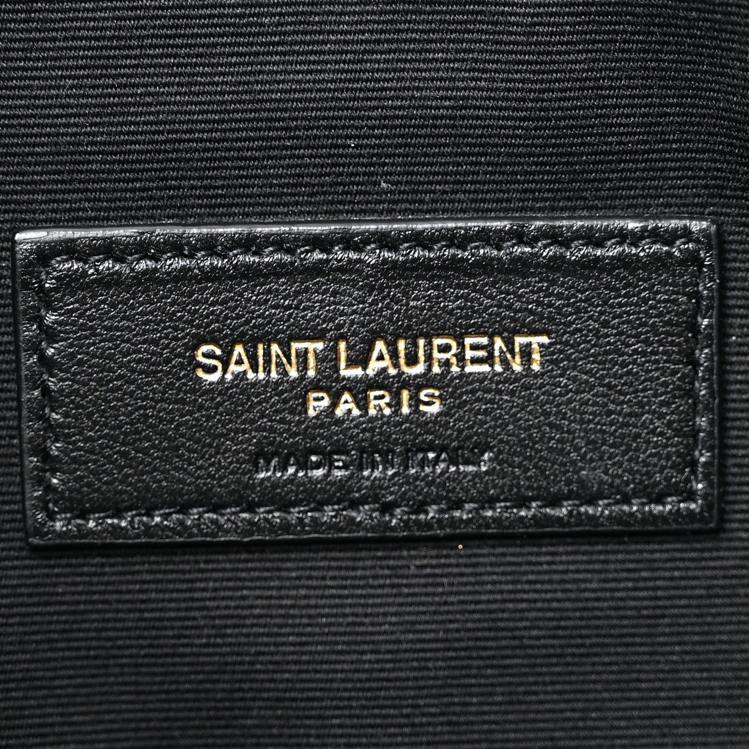 Saint Laurent Calfskin Crocodile Embossed Tablet Pouch Black 6 of 9