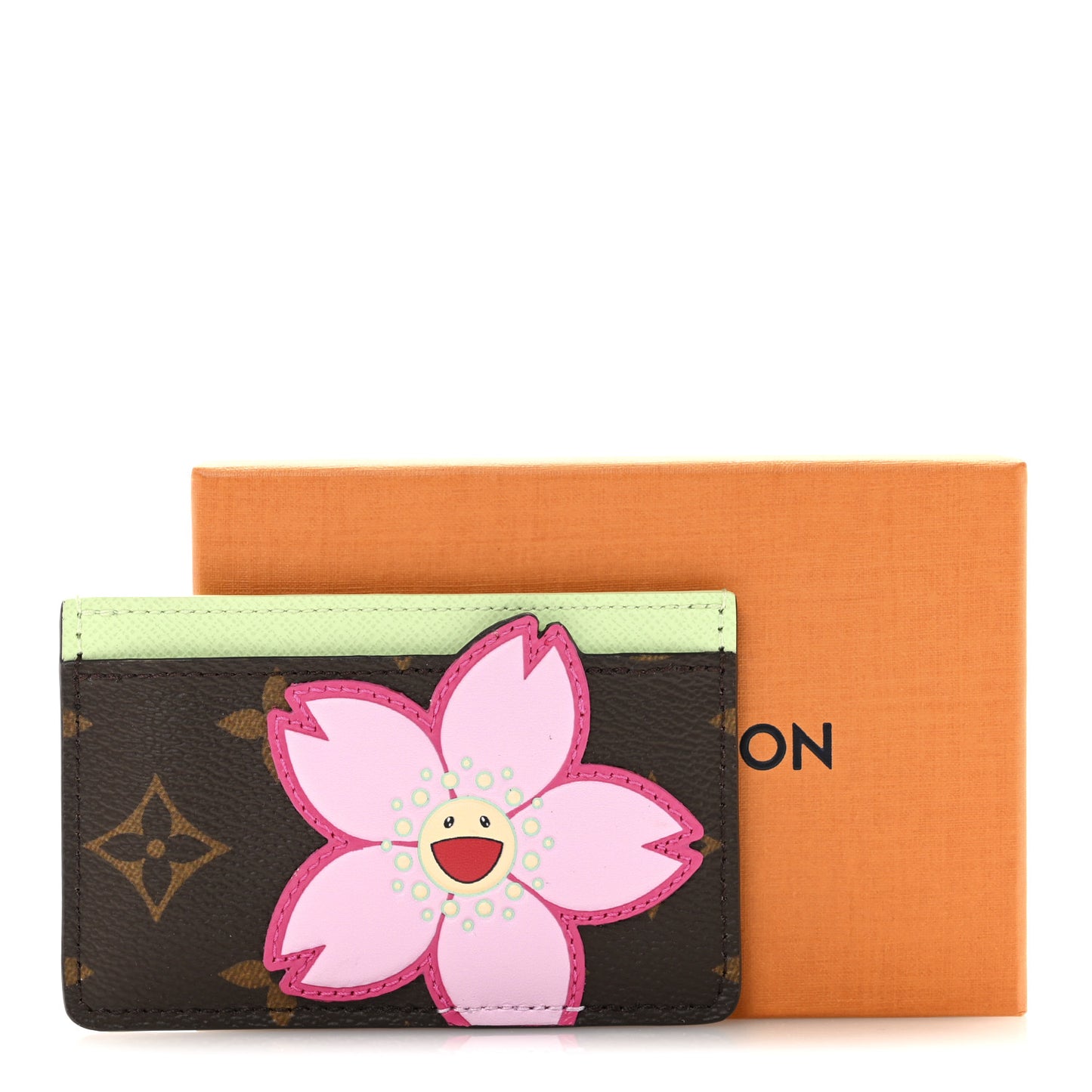 LV X TM Monogram Cherry Blossom Card Holder Sakura Brown