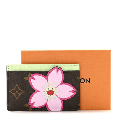 Louis Vuitton LV X TM Monogram Cherry Blossom Card Holder Sakura Brown 5 of 7