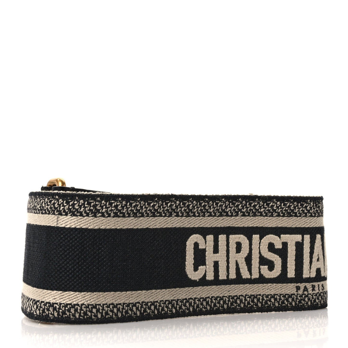 Canvas Embroidered Shoulder Strap Blue