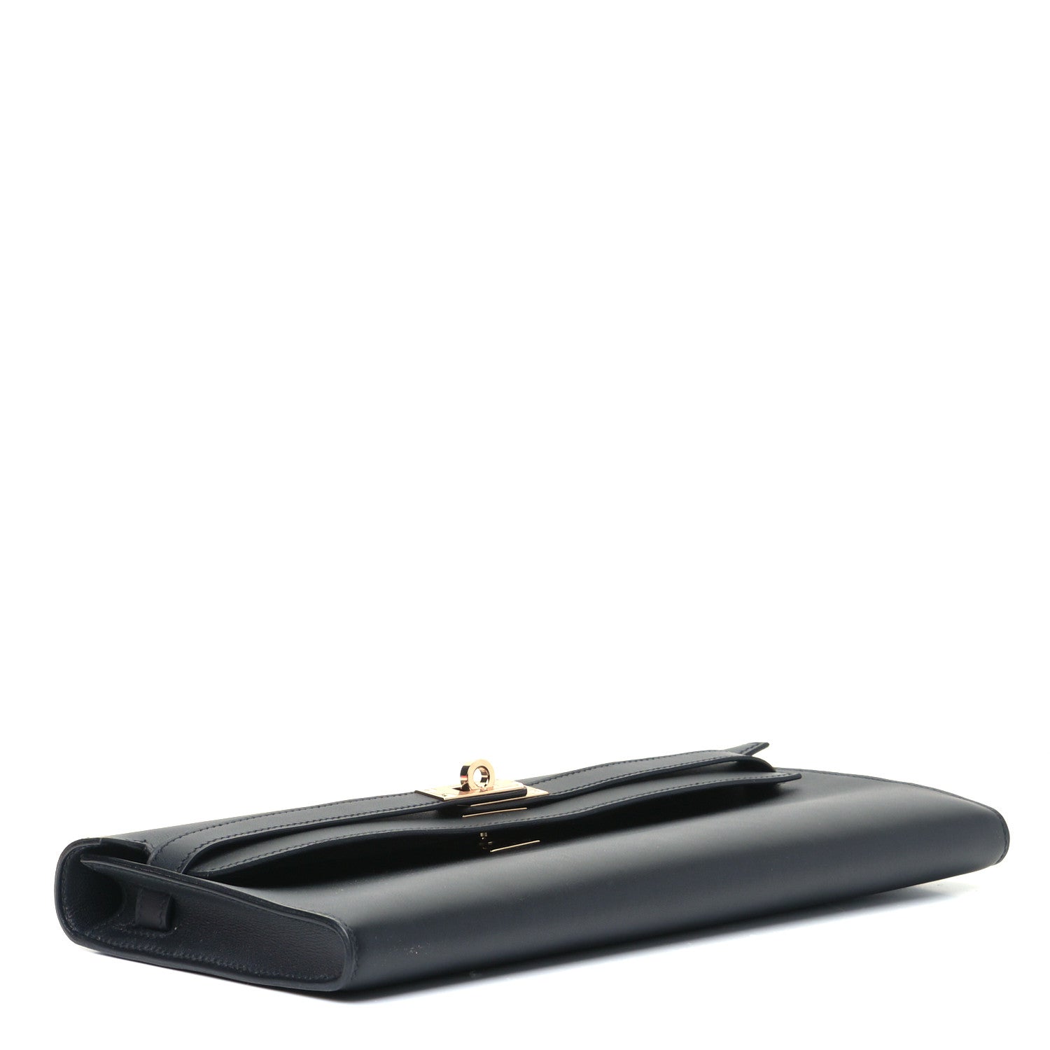 Hermes Swift Kelly Cut Clutch Pochette Black 3 of 4