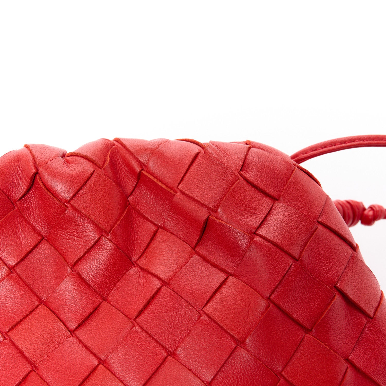 Bottega Veneta Nappa Intrecciato The Mini Pouch Bright Red 12 of 12