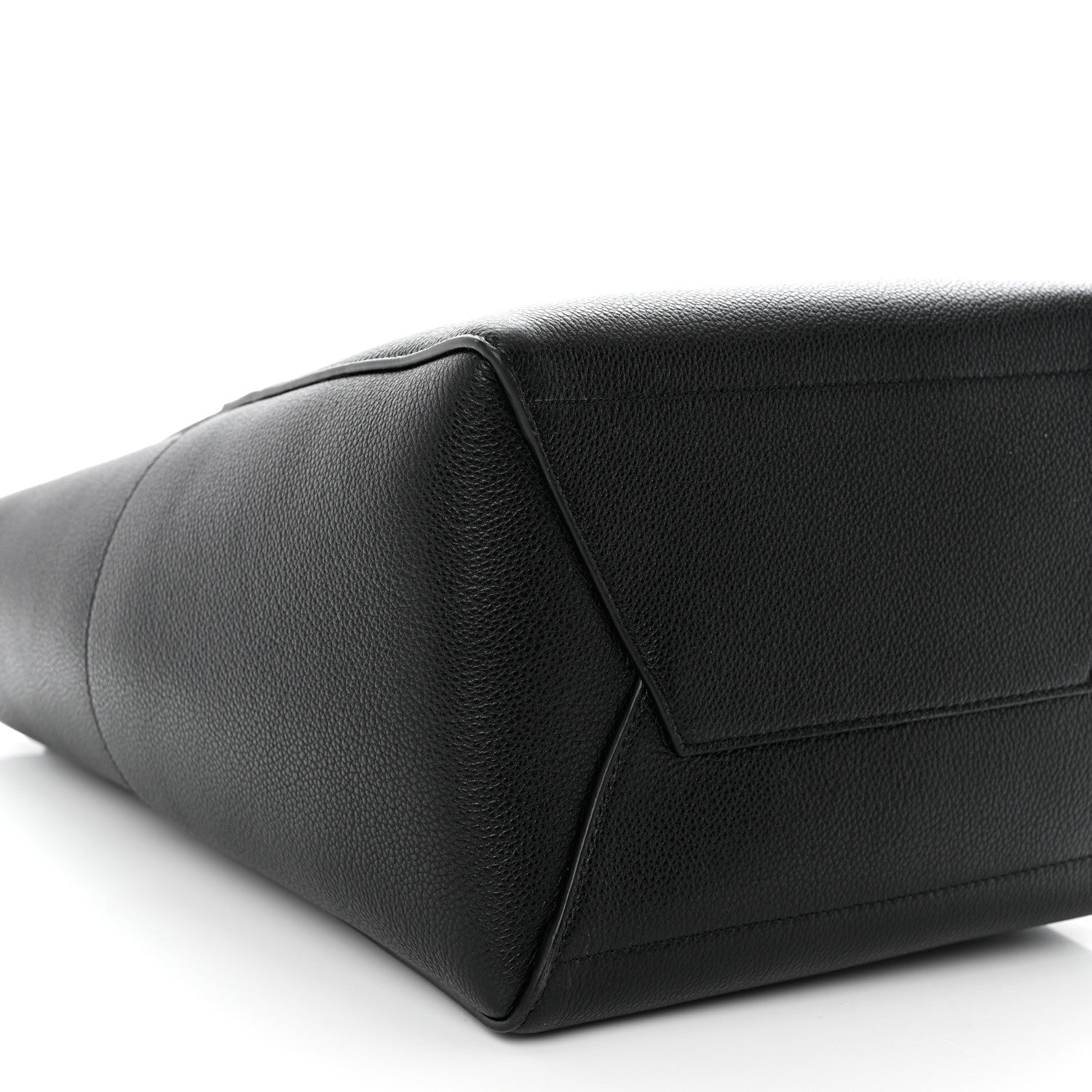 Celine Soft Grained Calfskin Sangle Bucket Bag Black 8 of 9