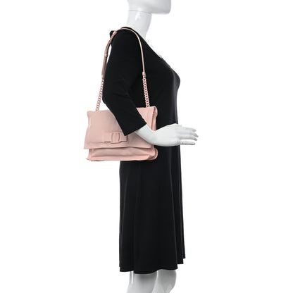 Salvatore Ferragamo Calfskin Small Viva Bow Shoulder Bag Nylund Pink 2 of 10