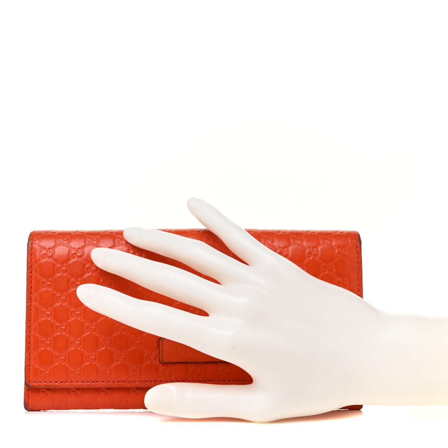 Soft Microguccissima Continental Wallet Sun Orange