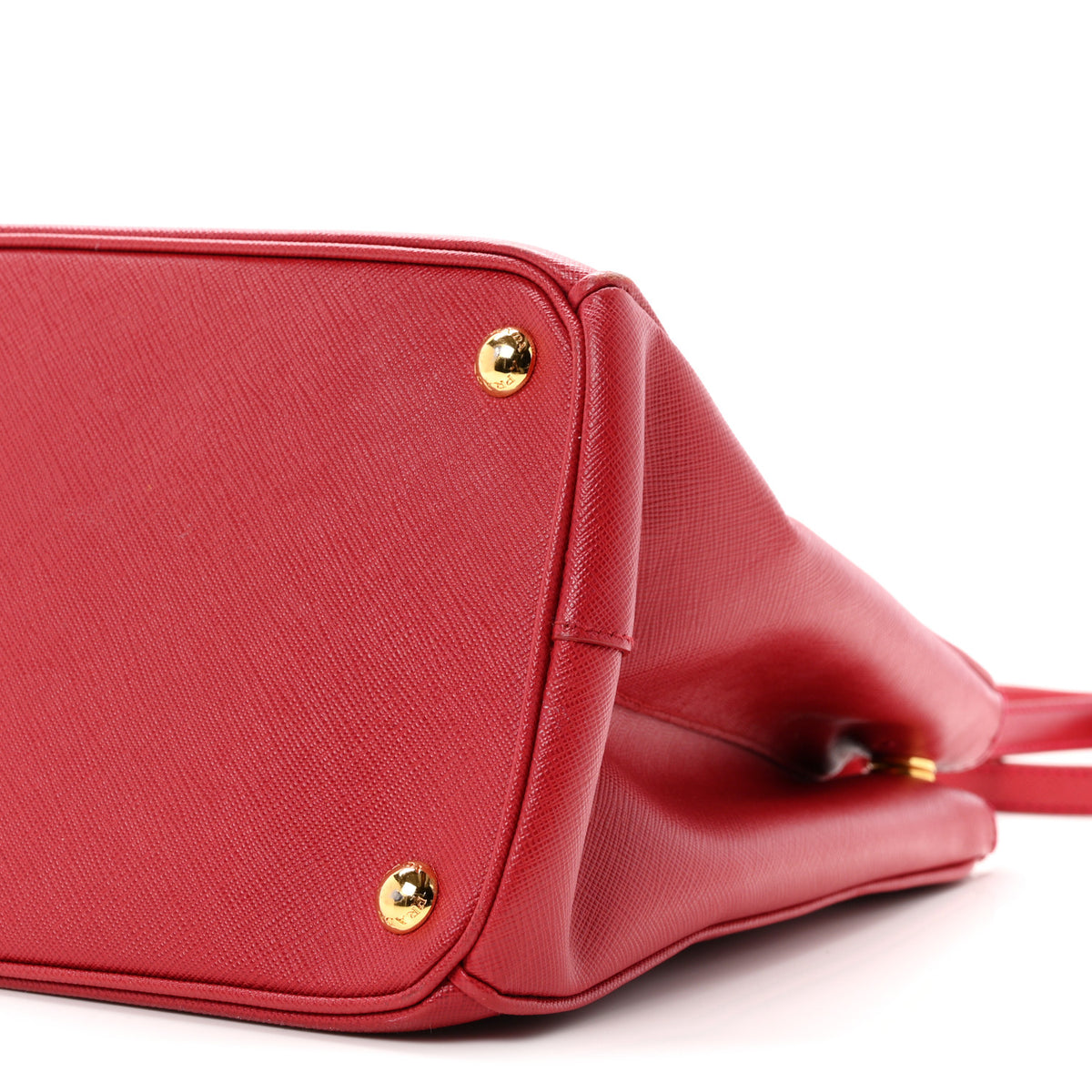 Saffiano Lux Medium Galleria Double Zip Tote Fuoco