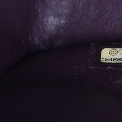 Chanel Lambskin Quilted Jumbo Double Flap Dark Purple 8 of 10