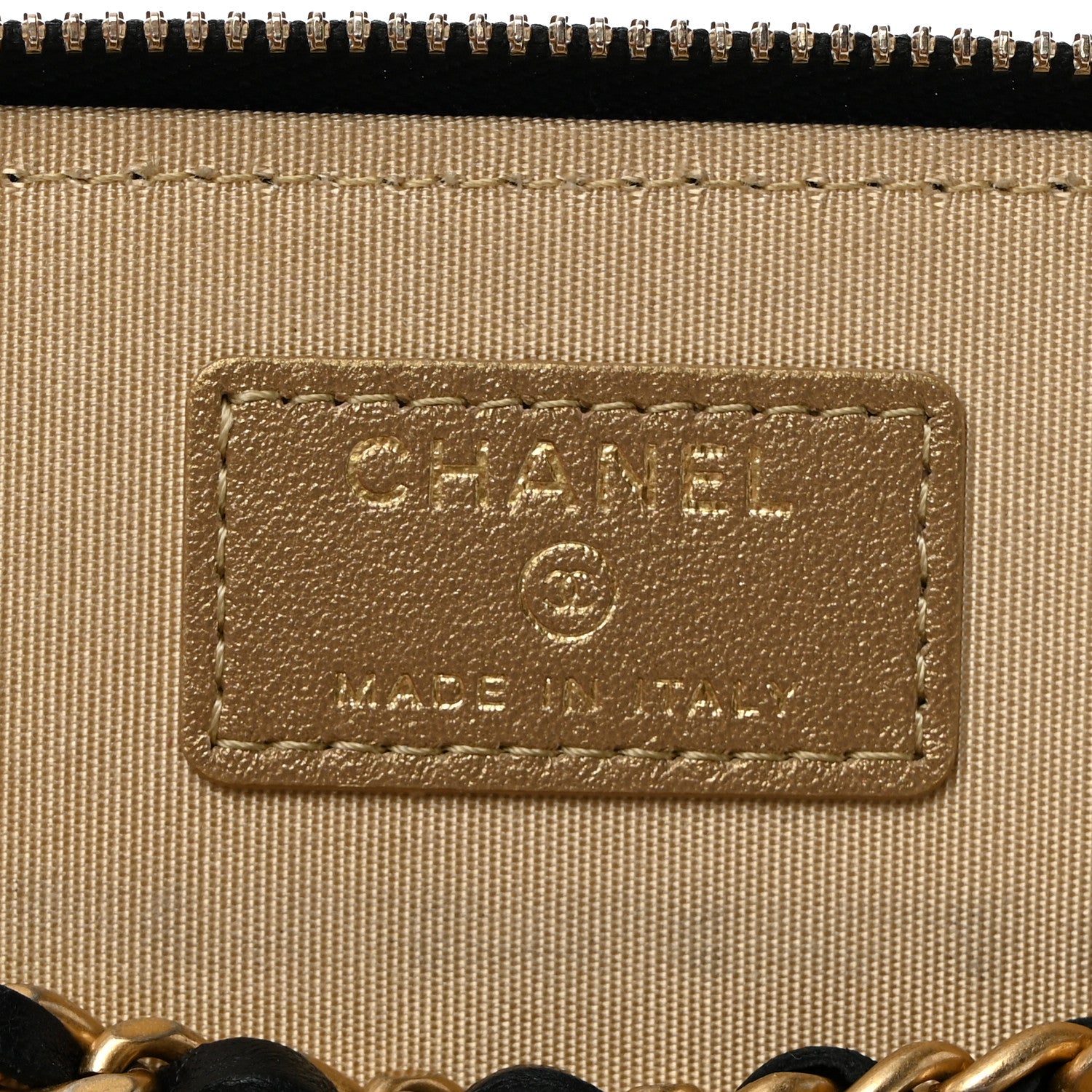 Chanel Lambskin Quilted Pearl Crush Small Vanity Case With Chain Black 6 of 10