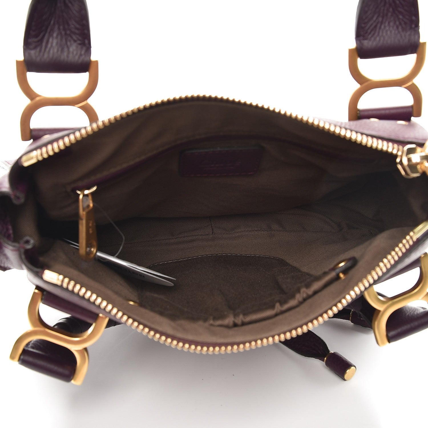 Chloe Calfskin Small Marcie Satchel Intense Violine 6 of 10