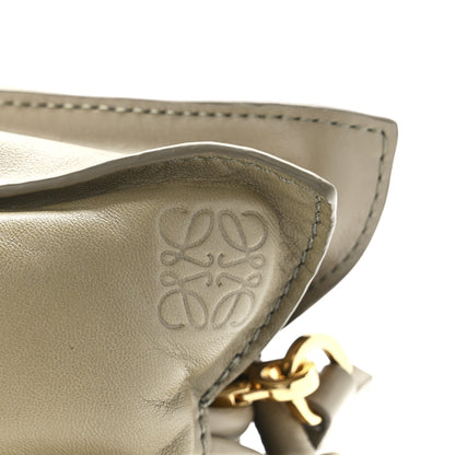 Loewe Shiny Nappa Lambskin Puffer Flamenco Knot Clutch Clay Green 7 of 11