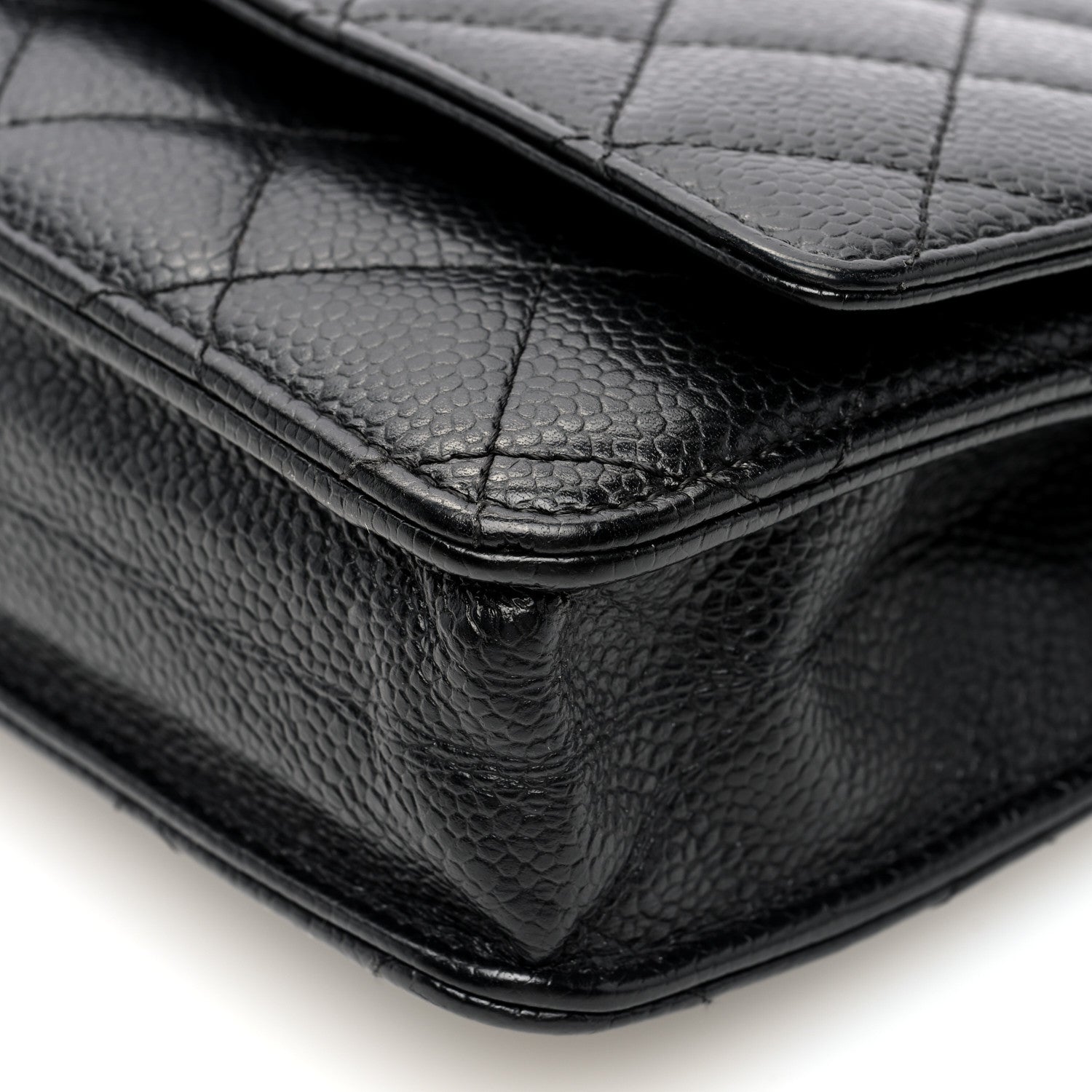 Chanel Caviar Quilted Wallet On Chain WOC Black 10 of 10