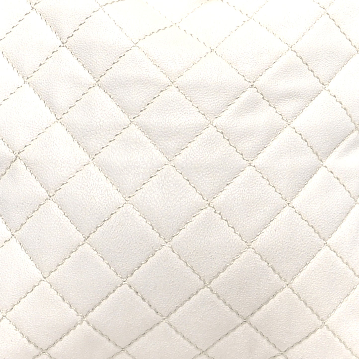 Shaggy Deer Quilted Small Falabella Tote White