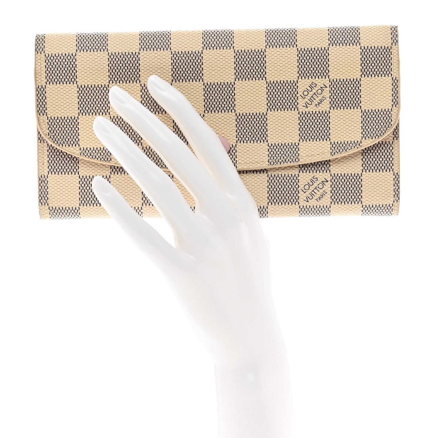 Damier Azur Emilie Wallet Rose Ballerine