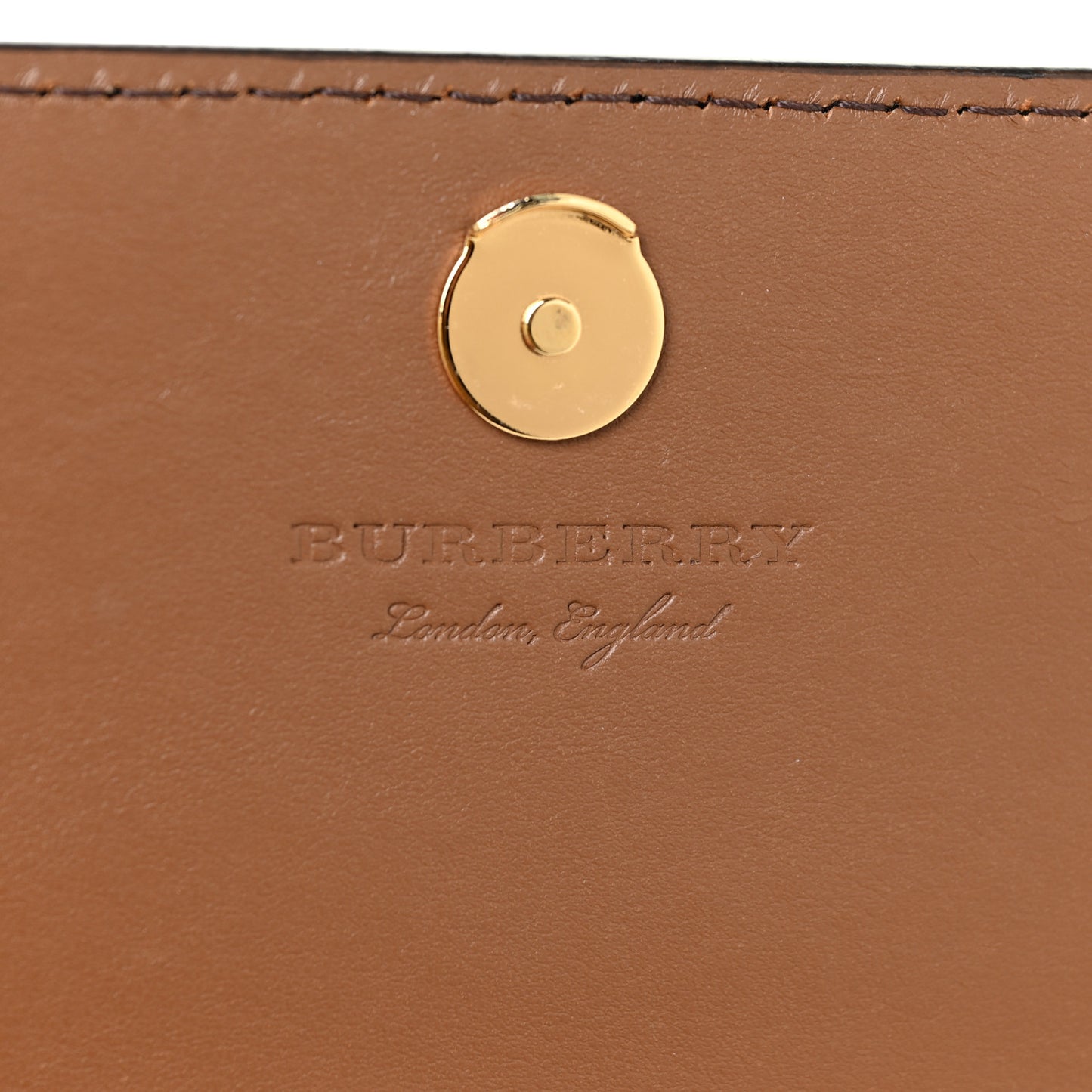 Derby Calfskin House Check Mini Hampshire Crossbody Tan