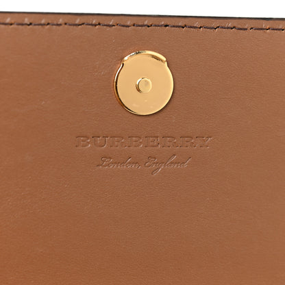 Burberry Derby Calfskin House Check Mini Hampshire Crossbody Tan 6 of 9