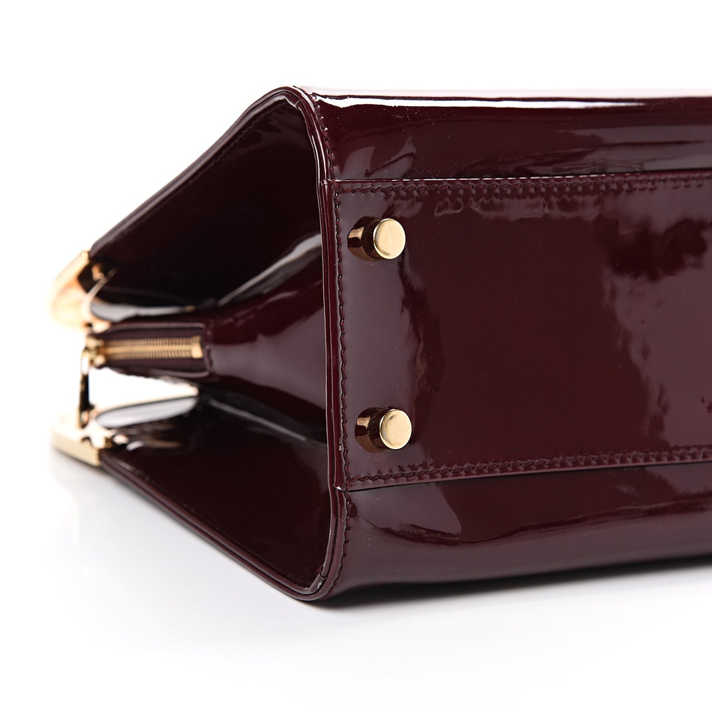 Patent Calfskin Large Uptown Burgundy