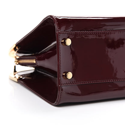 Saint Laurent Patent Calfskin Large Uptown Burgundy 8 of 13