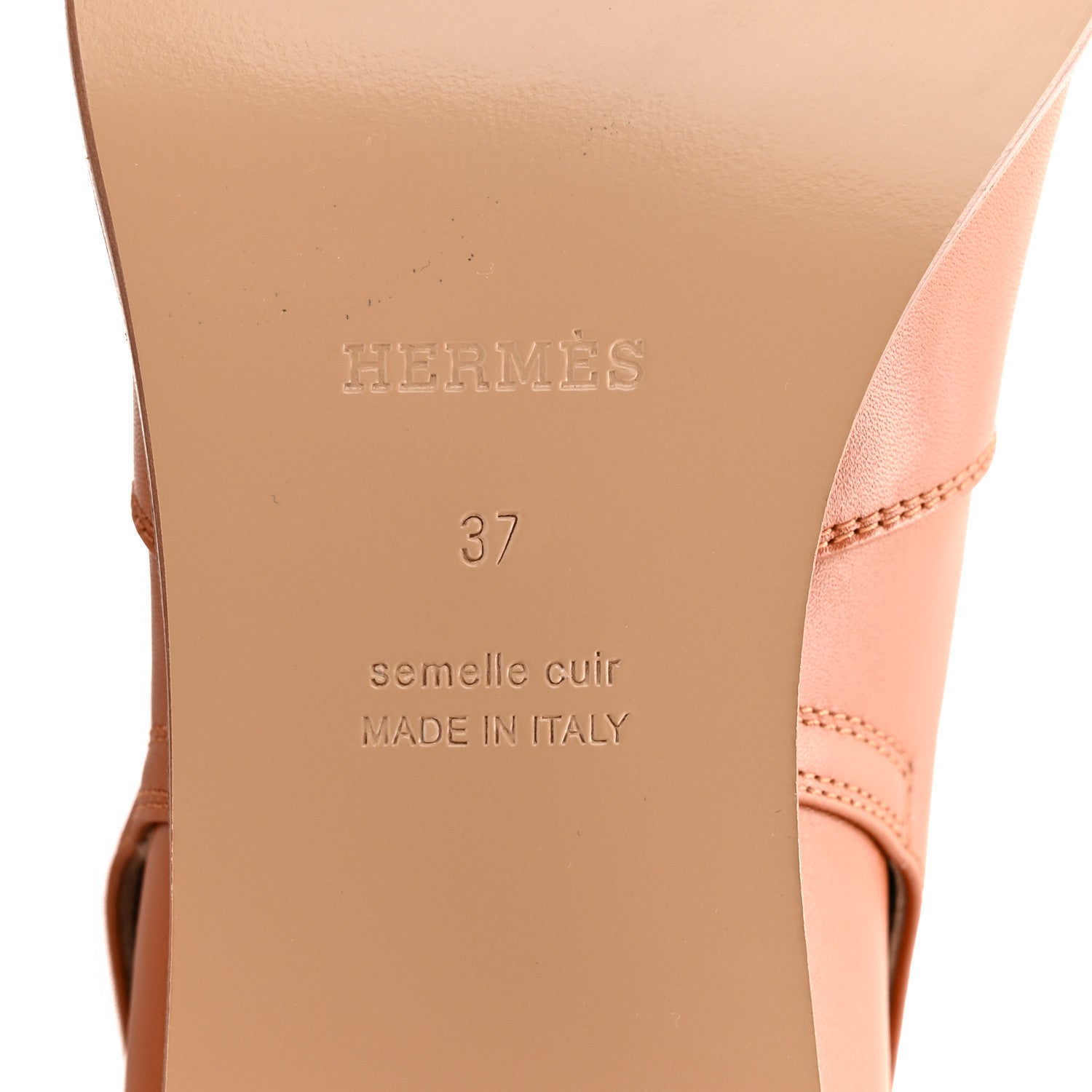 Hermes Calfskin Frenchie 50 Ankle Boots 37 Naturel 7 of 10