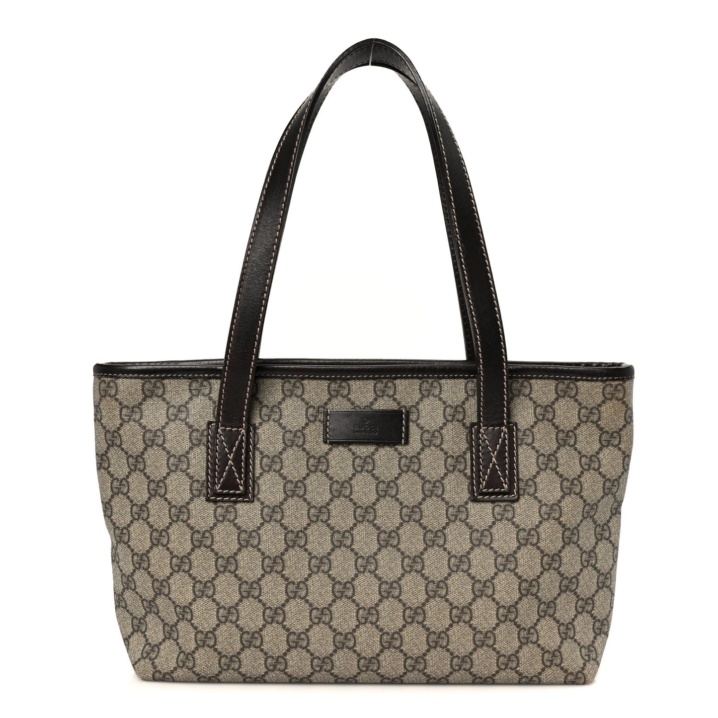 GG Supreme Monogram Small Joy Tote Dark Brown
