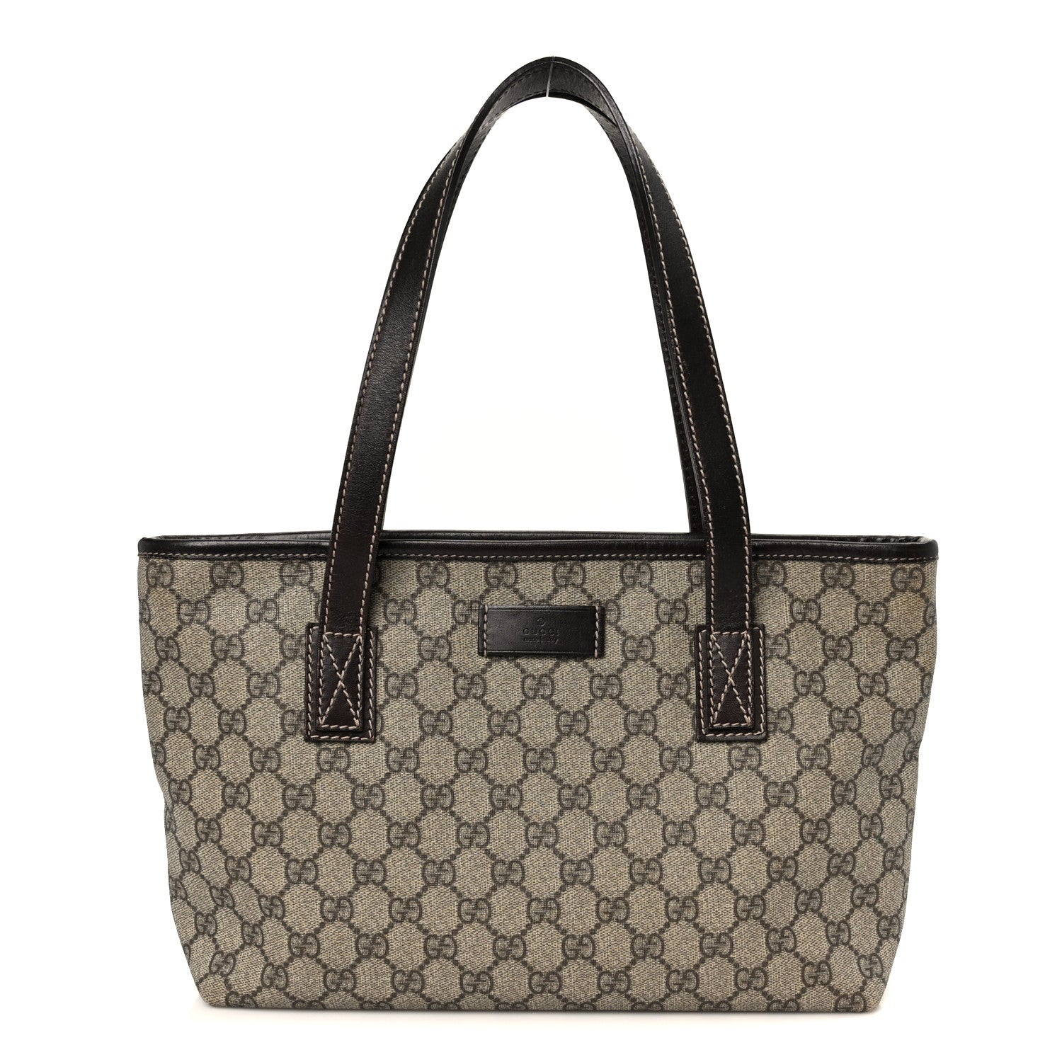 Gucci GG Supreme Monogram Small Joy Tote Dark Brown 1 of 10