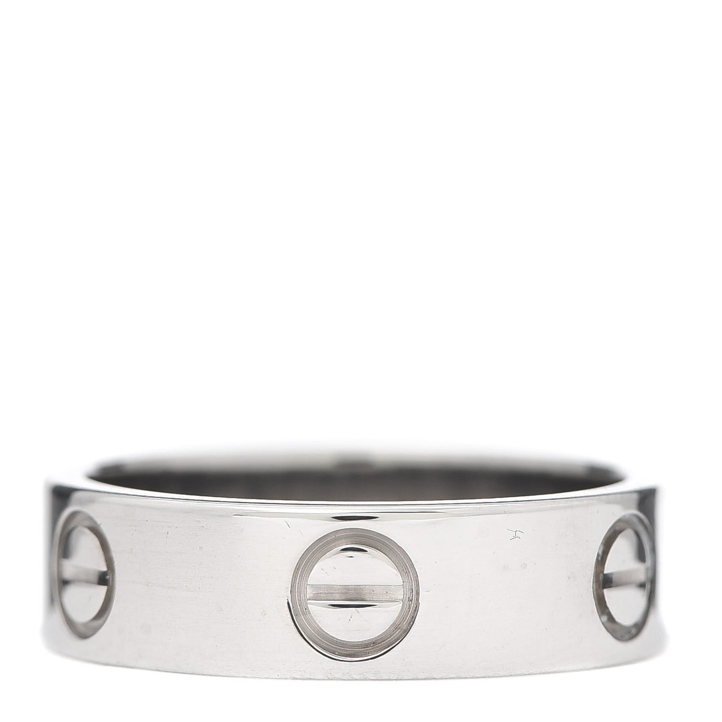 18K White Gold 5.5mm LOVE Ring 53 6.25