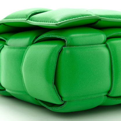 Bottega Veneta Lambskin Maxi Intreccio Padded Chain Cassette Crossbody Bag Grass 9 of 11