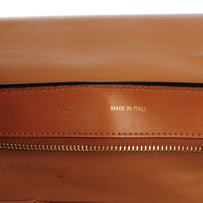 Celine Natural Calfskin Suede Medium Trapeze Tan 7 of 10