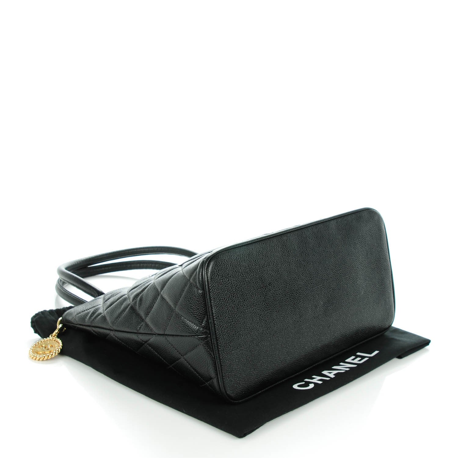 Chanel Caviar Quilted Medallion Tote Black 3 of 8