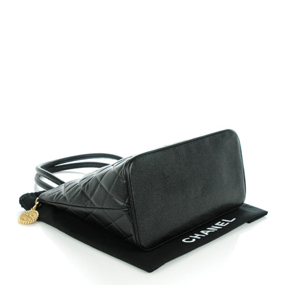 Chanel Caviar Quilted Medallion Tote Black 3 of 8