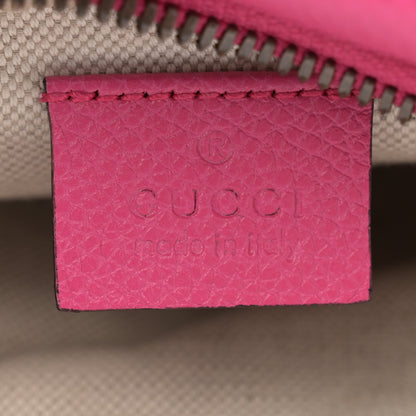 Gucci Grained Calfskin Small Logo Belt Bag Box Pink Green 6 of 10
