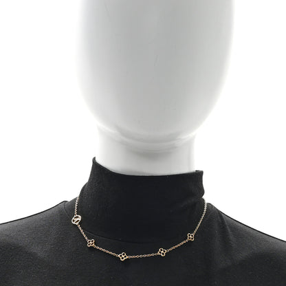 Louis Vuitton Metal Flowerful Choker Necklace Gold 2 of 5