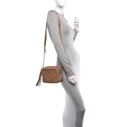 Gucci Pebbled Calfskin Small Soho Disco Bag Camelia 2 of 12