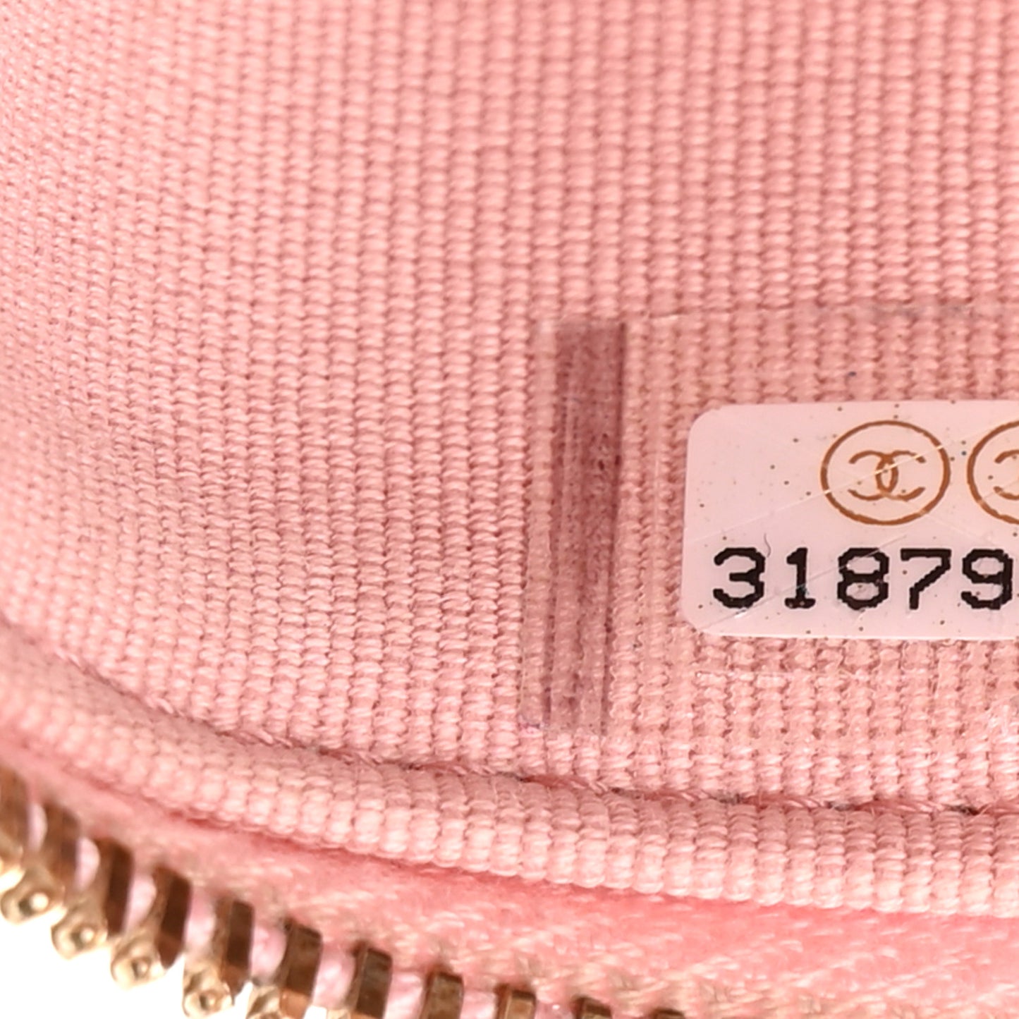 Caviar Quilted Small Vanity Case With Chain Pink