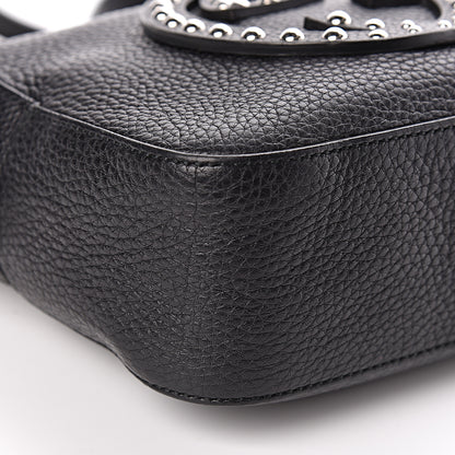 Gucci Pebbled Calfskin Studded Small Soho Disco Bag Black 9 of 12