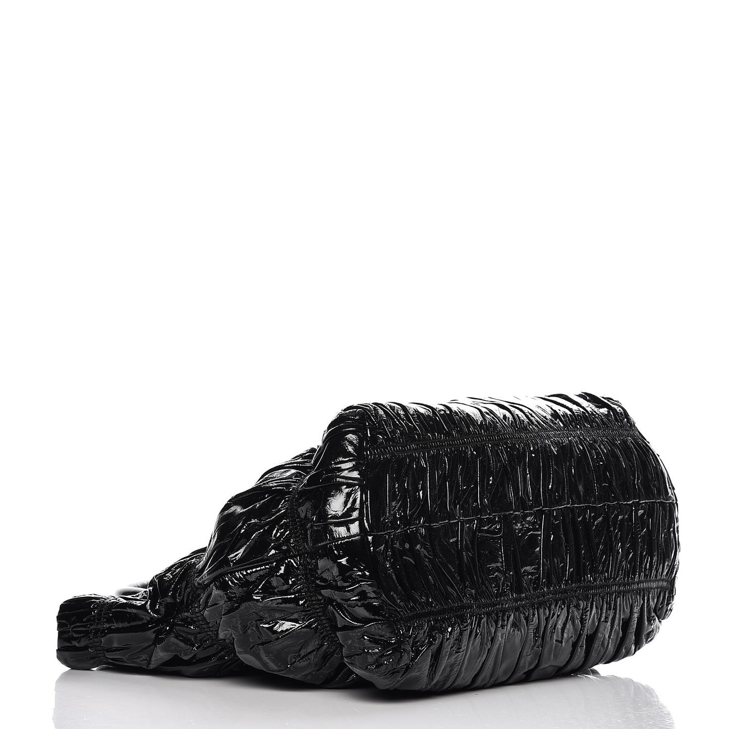 Vernice Gaufre Tote Black