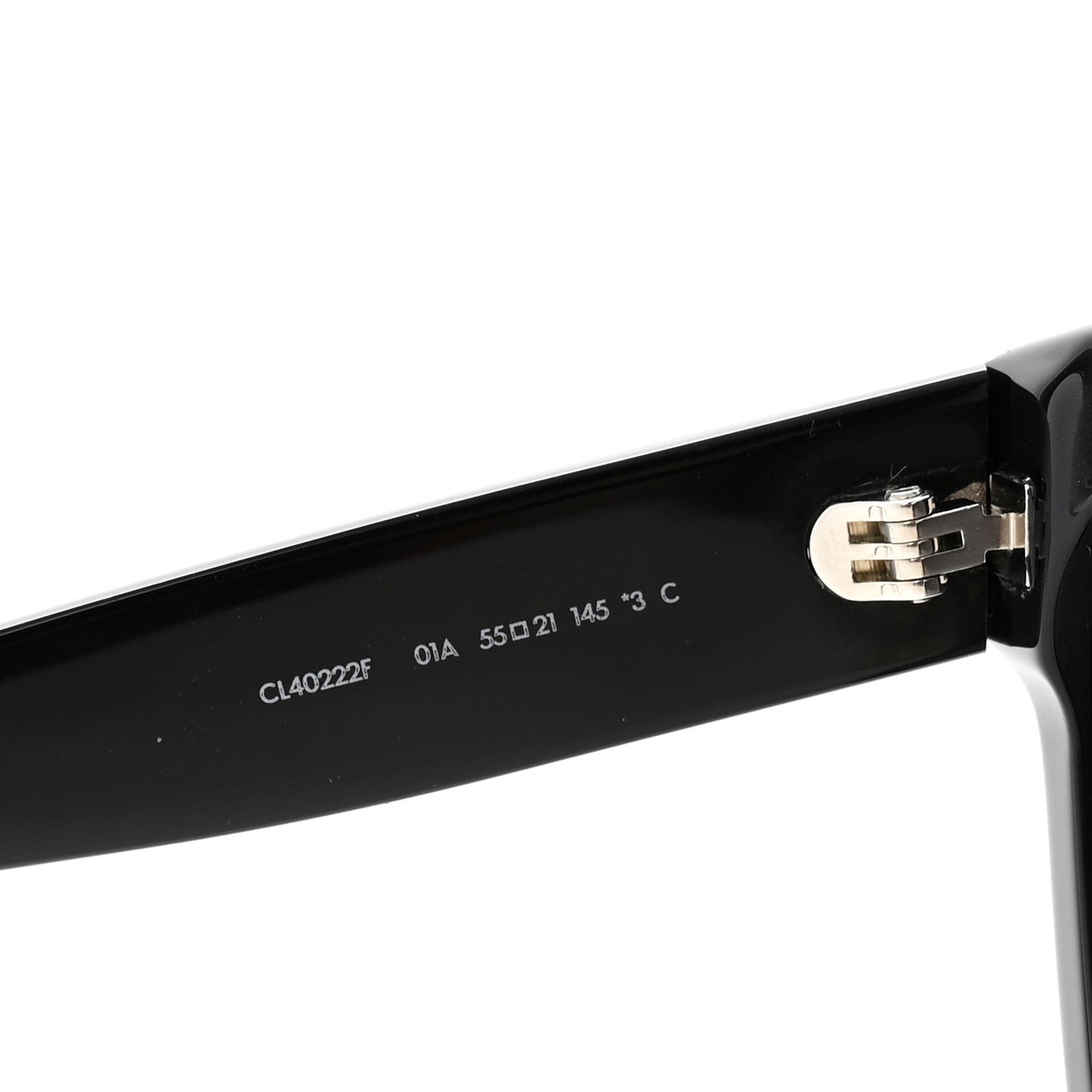 Acetate Triomphe Sunglasses CL40222F Black