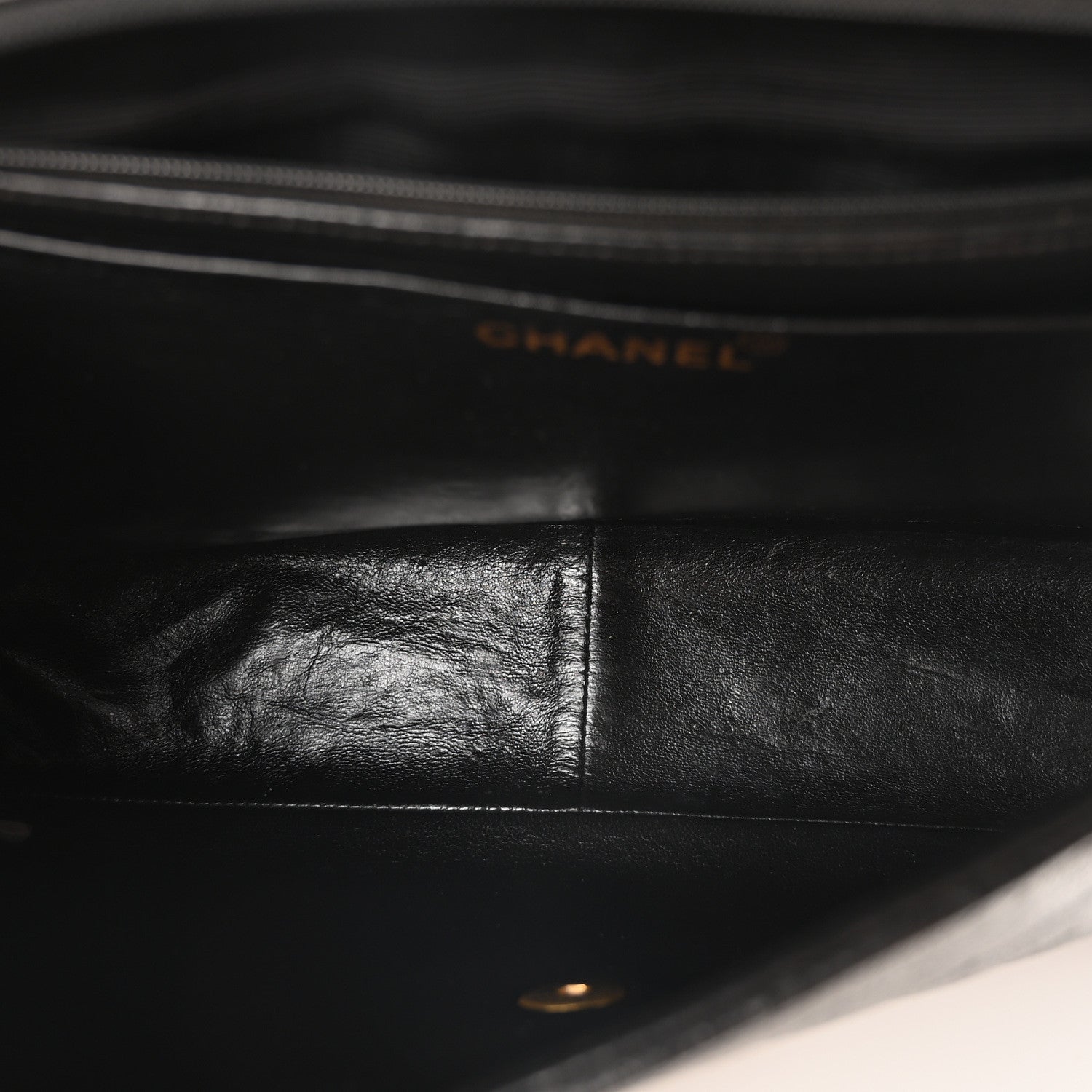 Chanel Caviar Quilted XL Jumbo Single Flap Black 5 of 10