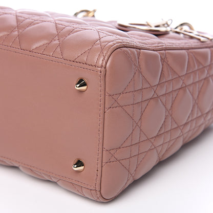 Christian Dior Lambskin Cannage Medium Lady Dior Bois de Rose 8 of 9