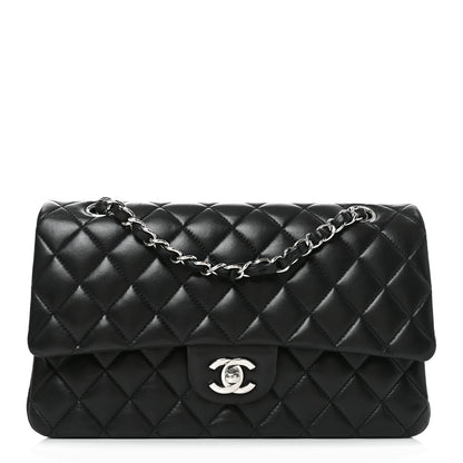 Chanel Lambskin Quilted Medium Double Flap Black 1 of 10