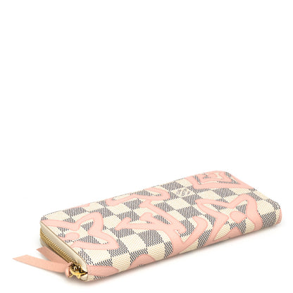 Louis Vuitton Damier Azur Tahitienne Clemence Wallet 4 of 6